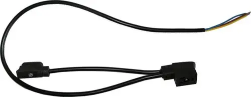 Kabel mit zwei Anschlüssen und drei offenen Leitungen, geeignet für Gaskombiventile, möglicherweise von Wolf.